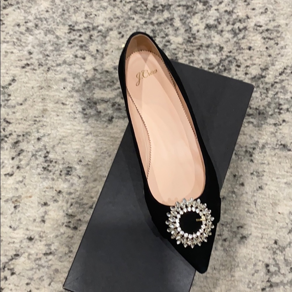 J.Crew bejeweled flats